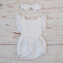 Load image into Gallery viewer, Ruffle Baby Girl Rompers Organic Cotton