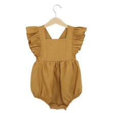 Load image into Gallery viewer, Baby Girl Romper Clothes Linen Summer